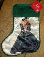 Hallmark 1995 Happy Holidays Christmas Barbie Stocking - NWT